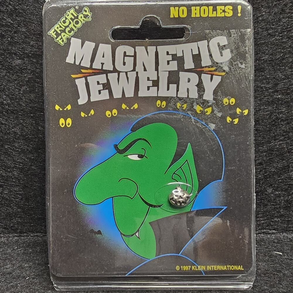 Vintage Halloween Magnetic Earring - Pumpkin 1997 Klein Intl.
